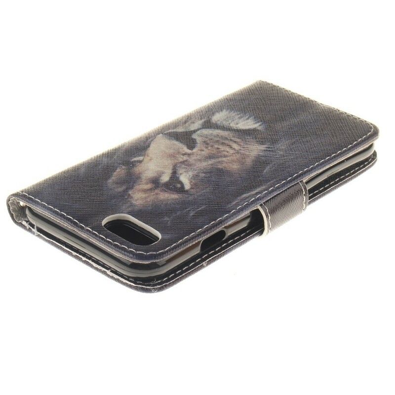 Flip Cover iPhone SE 3 / SE 2 / 8 / 7 Drømmende Løve