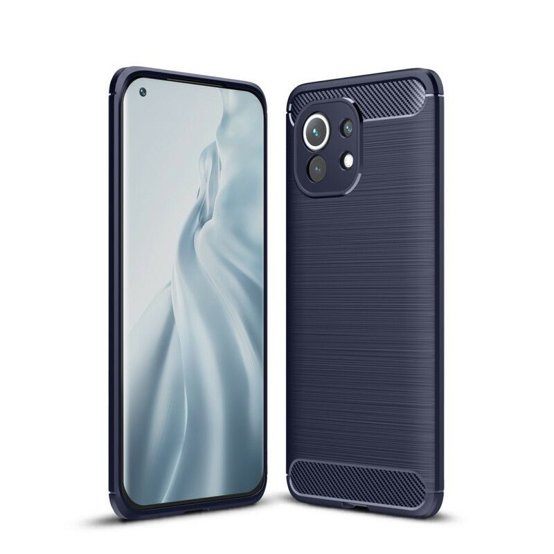 Cover Xiaomi Mi 11 5G Børstet Kulfiber