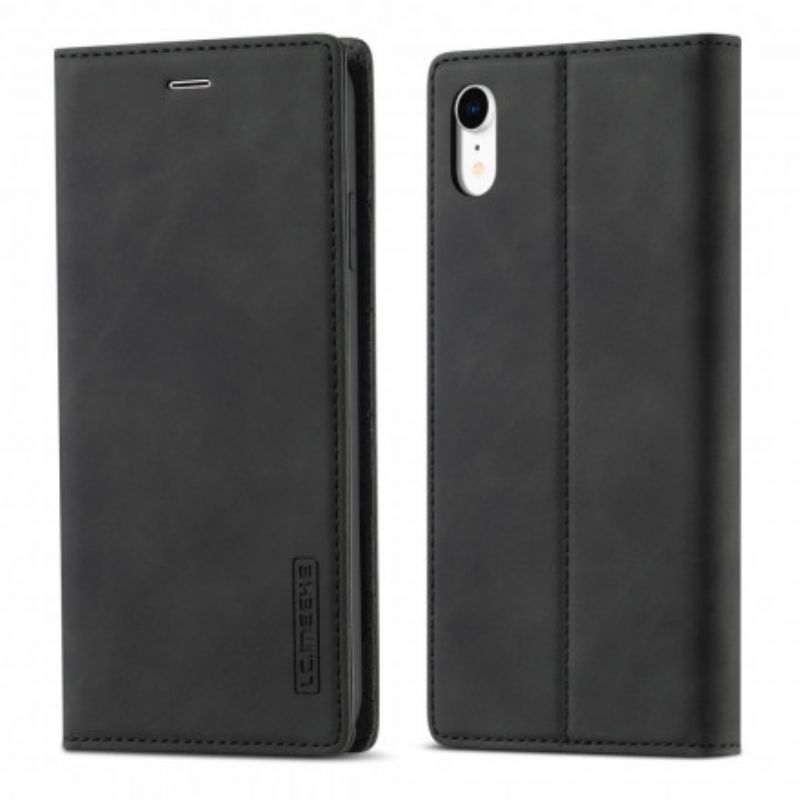 Cover iPhone XR Flip Cover Lc.imeeke Lædereffekt