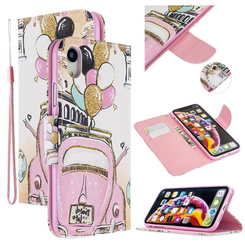 Flip Cover iPhone XR Mariehøneballoner