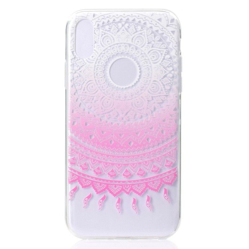 Mobilcover iPhone XR Transparent Farvet Mandala