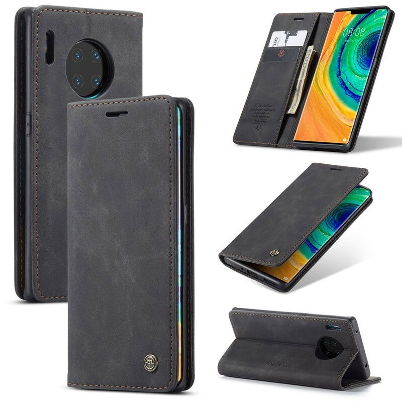 Cover Huawei Mate 30 Pro Flip Cover Caseme Imiteret Læder