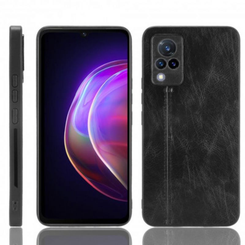 Cover Vivo V21 5G Søm Lædereffekt