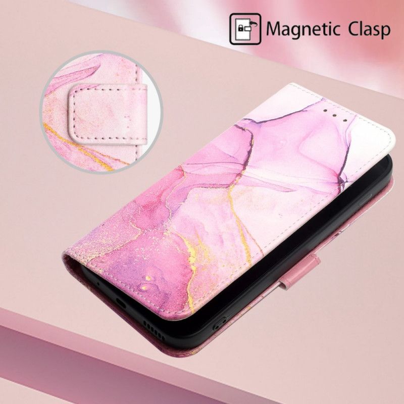 Flip Cover Vivo V21 5G Marmor Med Rem