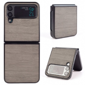 Cover Samsung Galaxy Z Flip 4 Flip Cover Naturlig Træeffekt