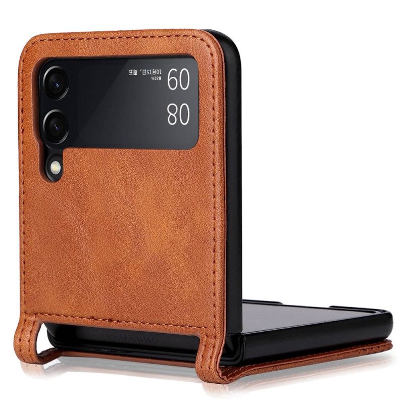 Cover Samsung Galaxy Z Flip 4 Flip Cover Vintage Læderstil Kortholder