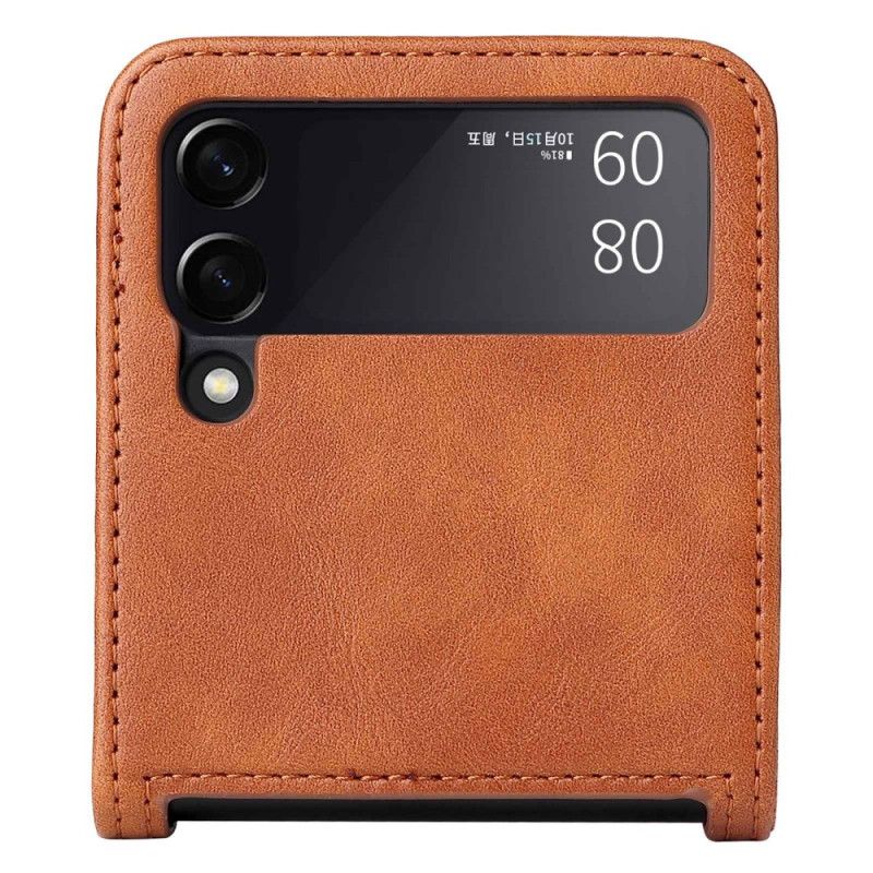 Cover Samsung Galaxy Z Flip 4 Flip Cover Vintage Læderstil Kortholder