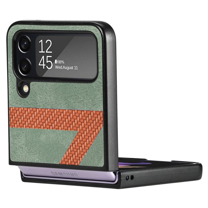 Mobilcover Samsung Galaxy Z Flip 4 Flip Cover Z Design Læderstil