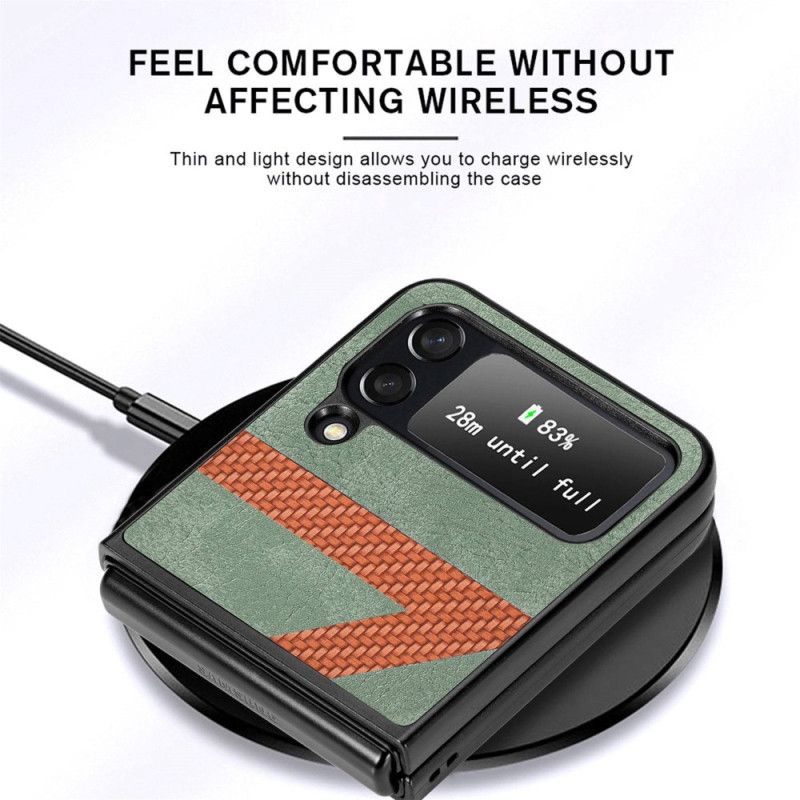 Mobilcover Samsung Galaxy Z Flip 4 Flip Cover Z Design Læderstil