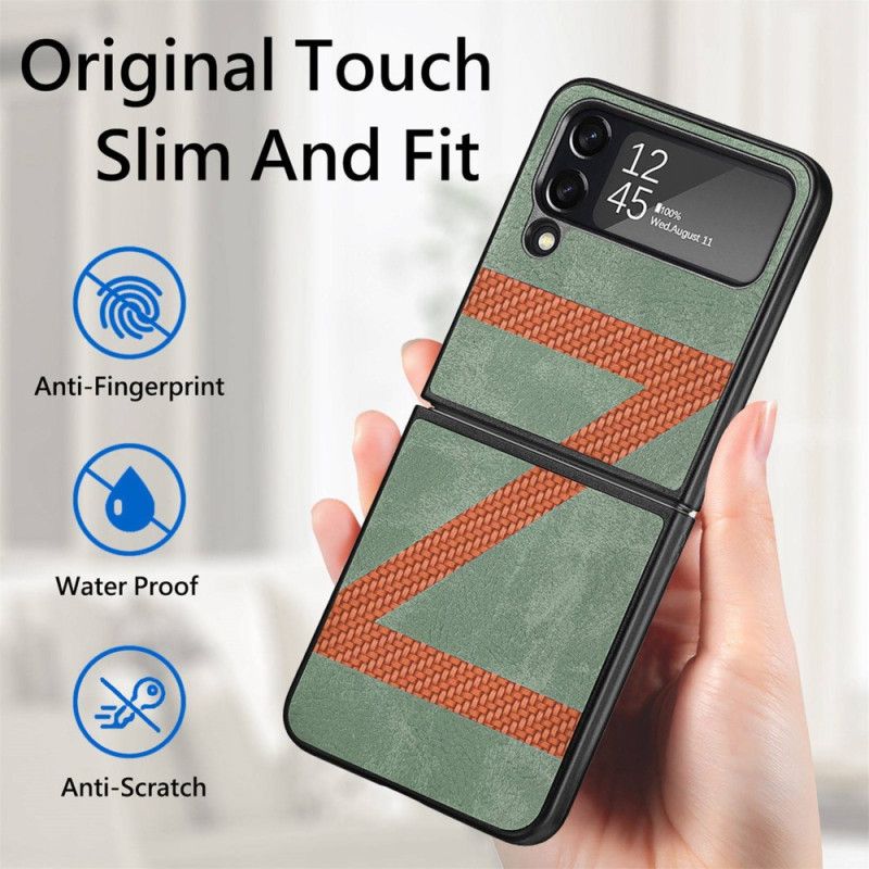 Mobilcover Samsung Galaxy Z Flip 4 Flip Cover Z Design Læderstil