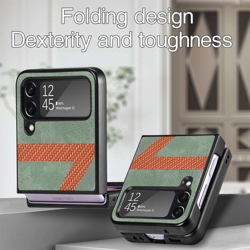 Mobilcover Samsung Galaxy Z Flip 4 Flip Cover Z Design Læderstil