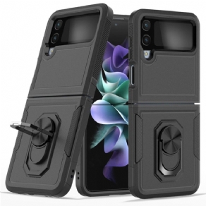 Mobilcover Samsung Galaxy Z Flip 4 Flip Cover Stiv Med Ring-støtte