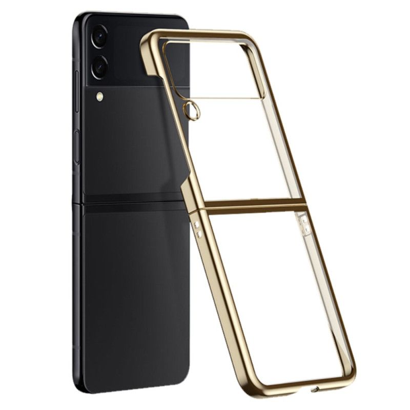 Mobilcover Samsung Galaxy Z Flip 4 Flip Cover Transparente Farvede Konturer