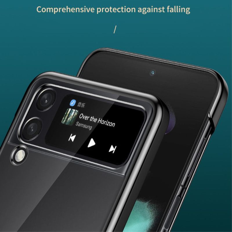 Mobilcover Samsung Galaxy Z Flip 4 Flip Cover Transparente Farvede Konturer