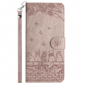 Læder Cover iPhone 16 Pro Max Kattehistorier