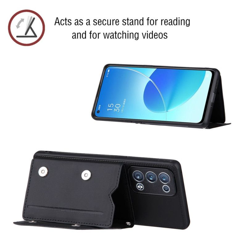 Cover Oppo Reno 6 Pro 5G Kortholder Og Skulderrem