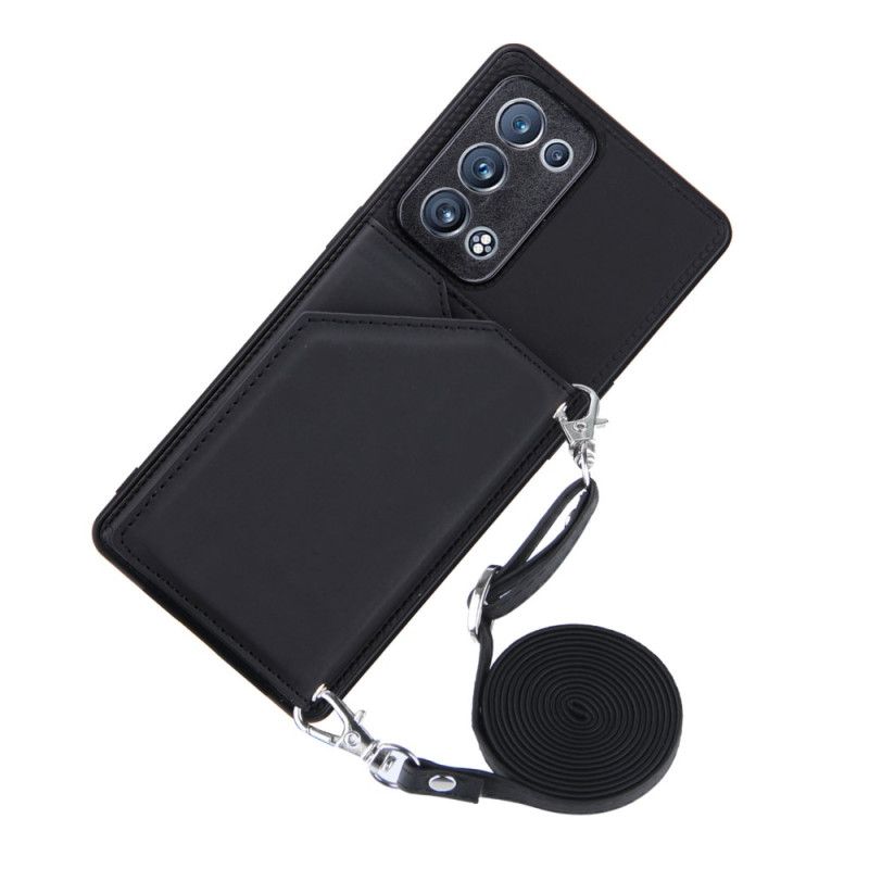 Cover Oppo Reno 6 Pro 5G Kortholder Og Skulderrem