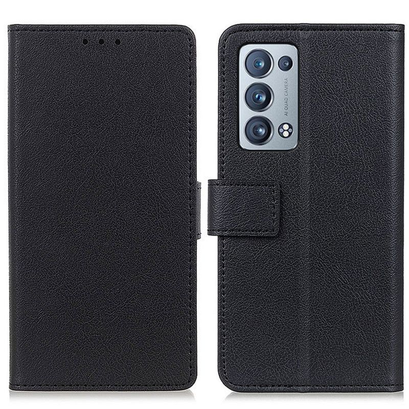 Læder Cover Oppo Reno 6 Pro 5G Faux Læder Folio
