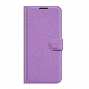 Læder Cover Xiaomi Redmi Note 10 5G Klassisk Kunstlæder