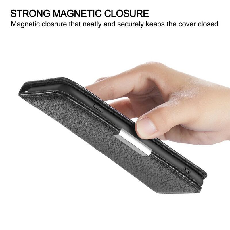 Cover Huawei P40 Pro Flip Cover Imiteret Læder Litchi Ultra Chic