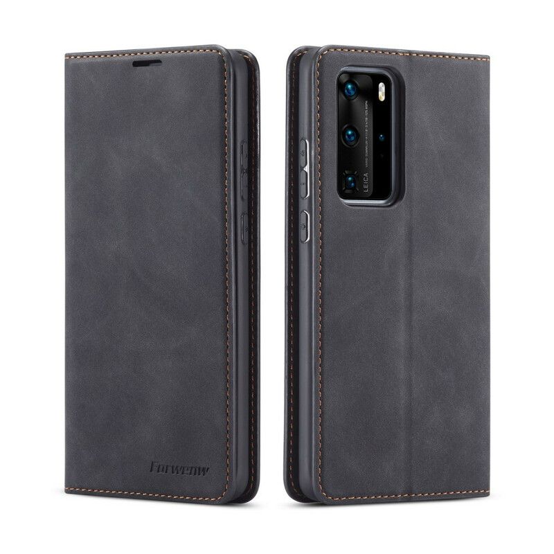 Cover Huawei P40 Pro Flip Cover Lædereffekt Forwenw