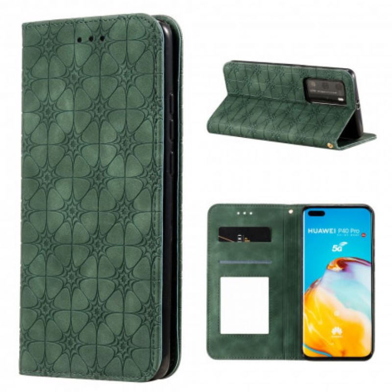 Cover Huawei P40 Pro Flip Cover Stjernetryk