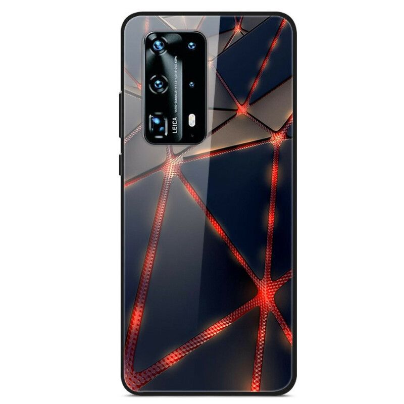 Cover Huawei P40 Pro Rød Rayon Hærdet Glas