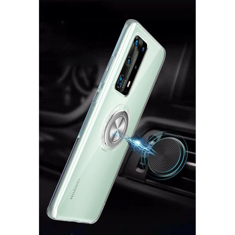 Cover Huawei P40 Pro Silicone Roterende Ring Metal