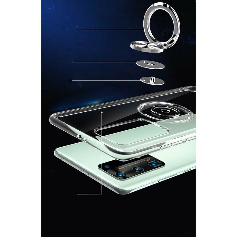 Cover Huawei P40 Pro Silicone Roterende Ring Metal