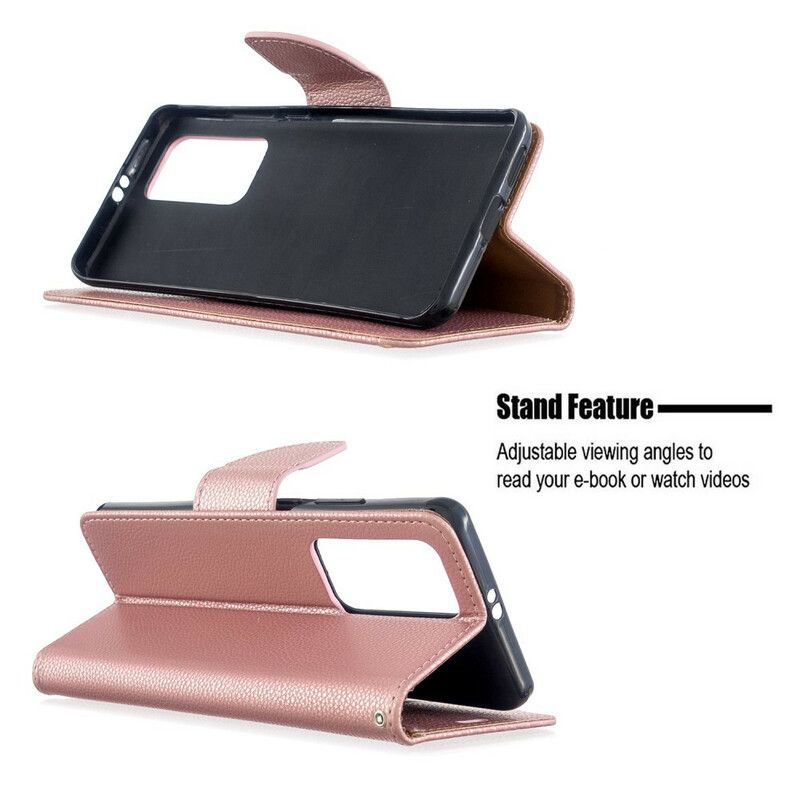 Flip Cover Huawei P40 Pro Læder Cover Litchi Flap Skrå
