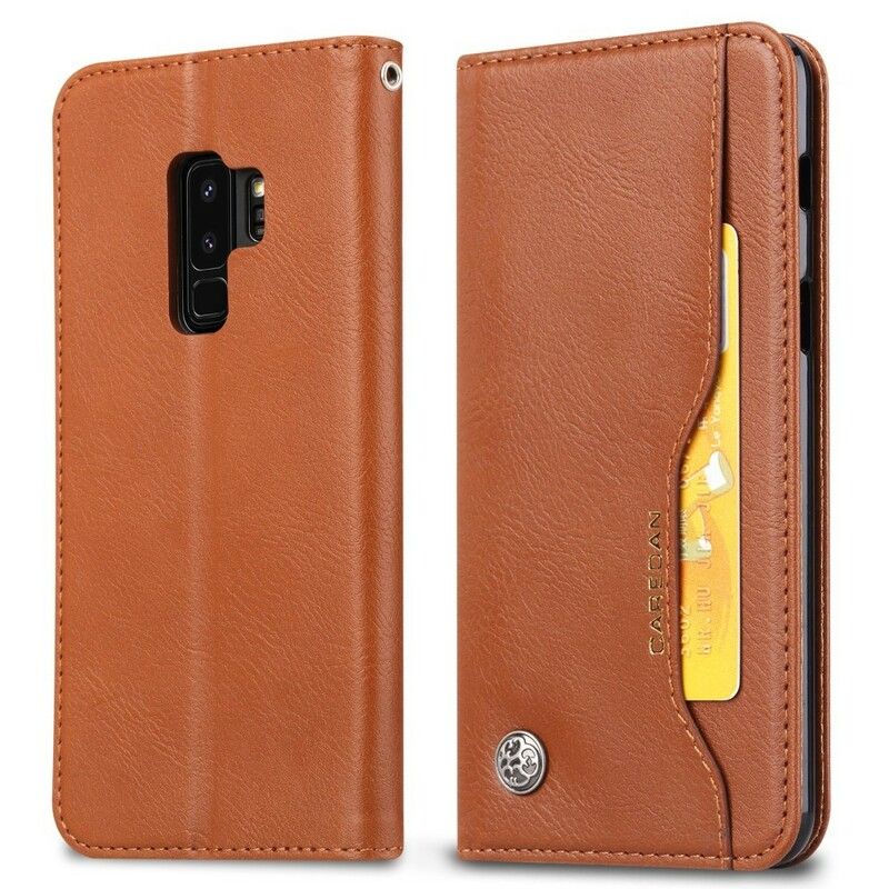 Cover Samsung Galaxy S9 Plus Flip Cover Faux Læder Kortholder