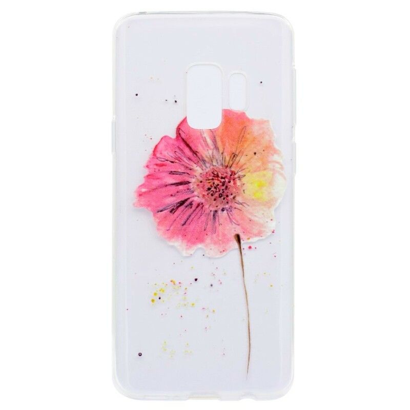 Cover Samsung Galaxy S9 Plus Sømløst Akvarel Blomstermønster