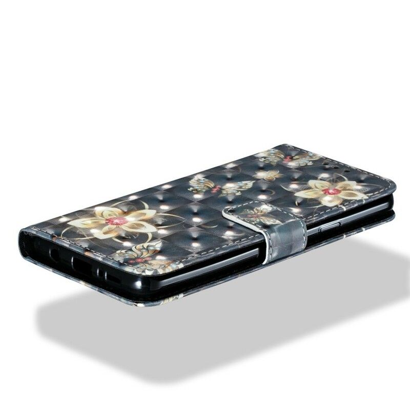 Flip Cover Samsung Galaxy S9 Plus Retro Farverige Blomster