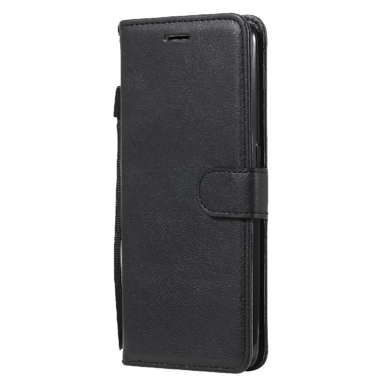 Flip Cover Oppo A94 5G Imiteret Læder Med Rem