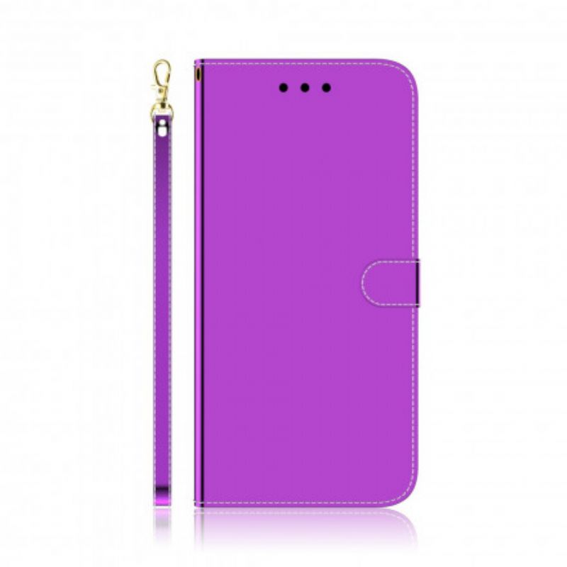 Flip Cover Oppo A94 5G Imiteret Læder Spejlcover