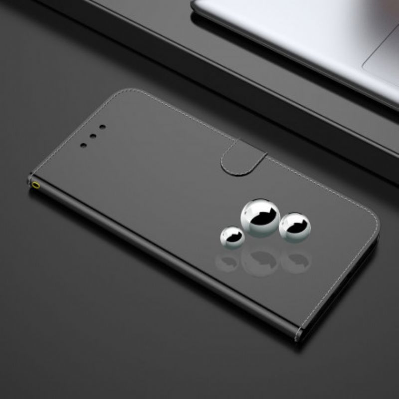 Flip Cover Oppo A94 5G Imiteret Læder Spejlcover