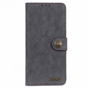 Flip Cover Motorola Edge 20 Pro Khazneh Retro Split Læder