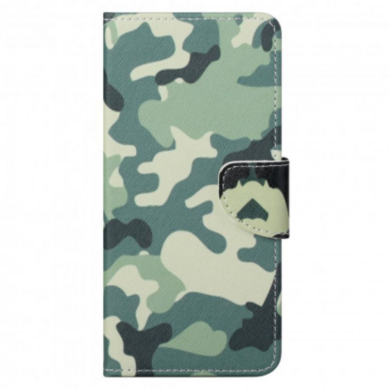 Flip Cover Motorola Edge 20 Pro Militær Camouflage