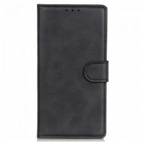 Læder Cover Motorola Edge 20 Pro Mat Lædereffekt