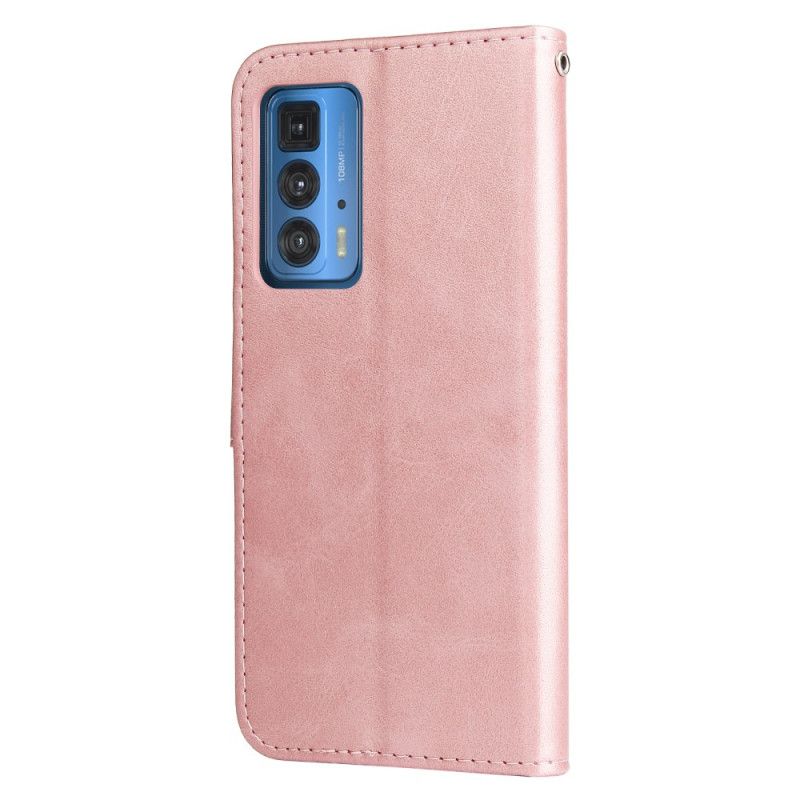 Læder Cover Motorola Edge 20 Pro Vintage Pung