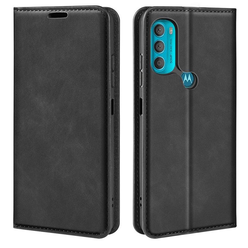 Cover Moto G71 5G Flip Cover Silkeblødt Lædereffekt