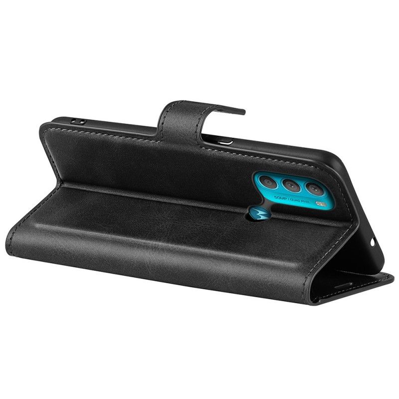 Flip Cover Moto G71 5G Ekstrem Slank Lædereffekt