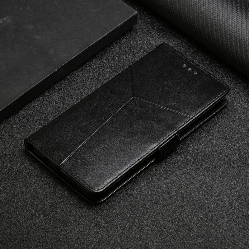 Flip Cover Moto G71 5G Geo Y Design Læderstil