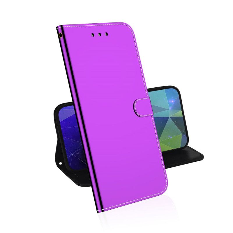 Flip Cover Moto G71 5G Imiteret Læderbetrækspejl