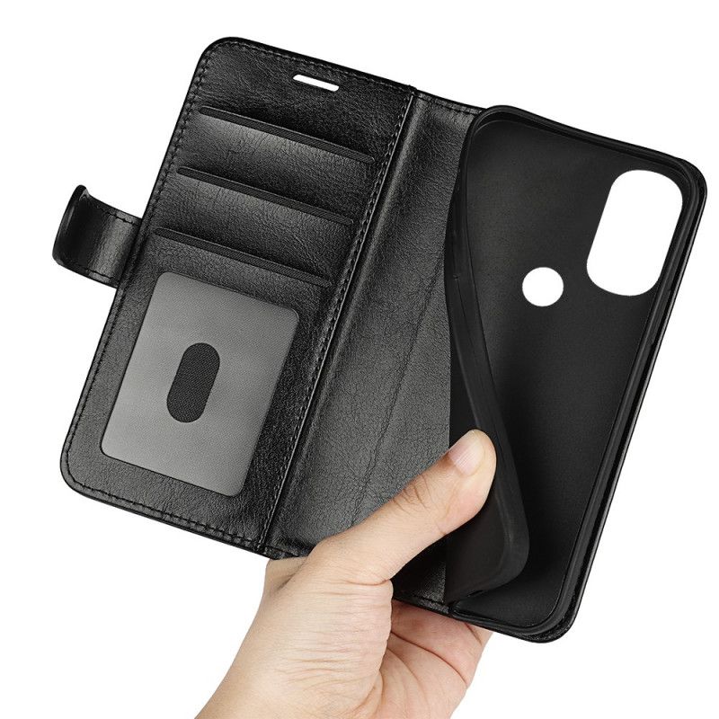 Flip Cover Moto G71 5G Lædereffekt