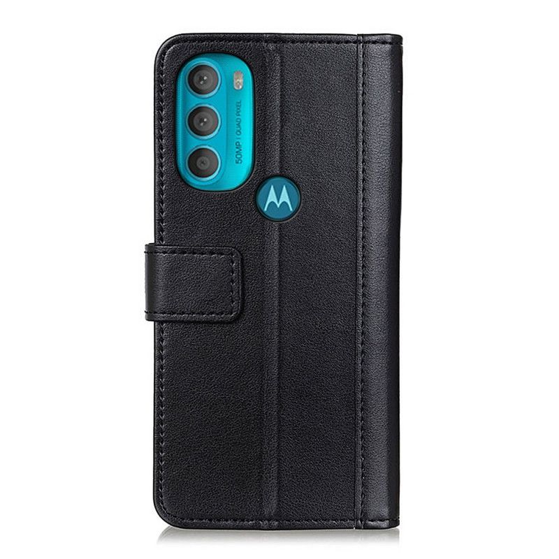 Flip Cover Moto G71 5G Lædereffekt Farvet Version