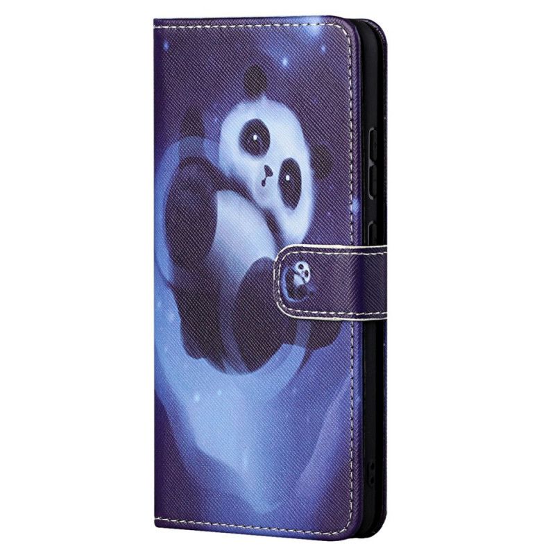 Flip Cover Moto G71 5G Med Snor Thong Space Panda