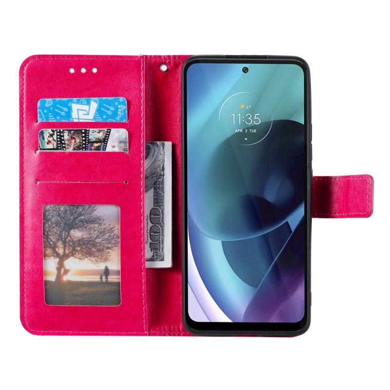 Flip Cover Moto G71 5G Søn Mandala