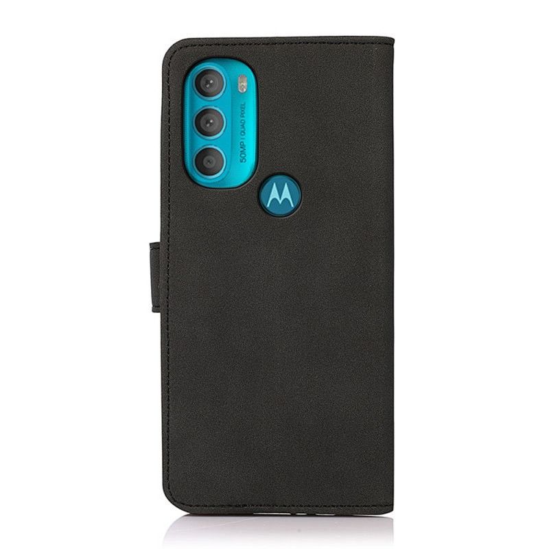 Læder Cover Moto G71 5G Khazneh Modelædereffekt