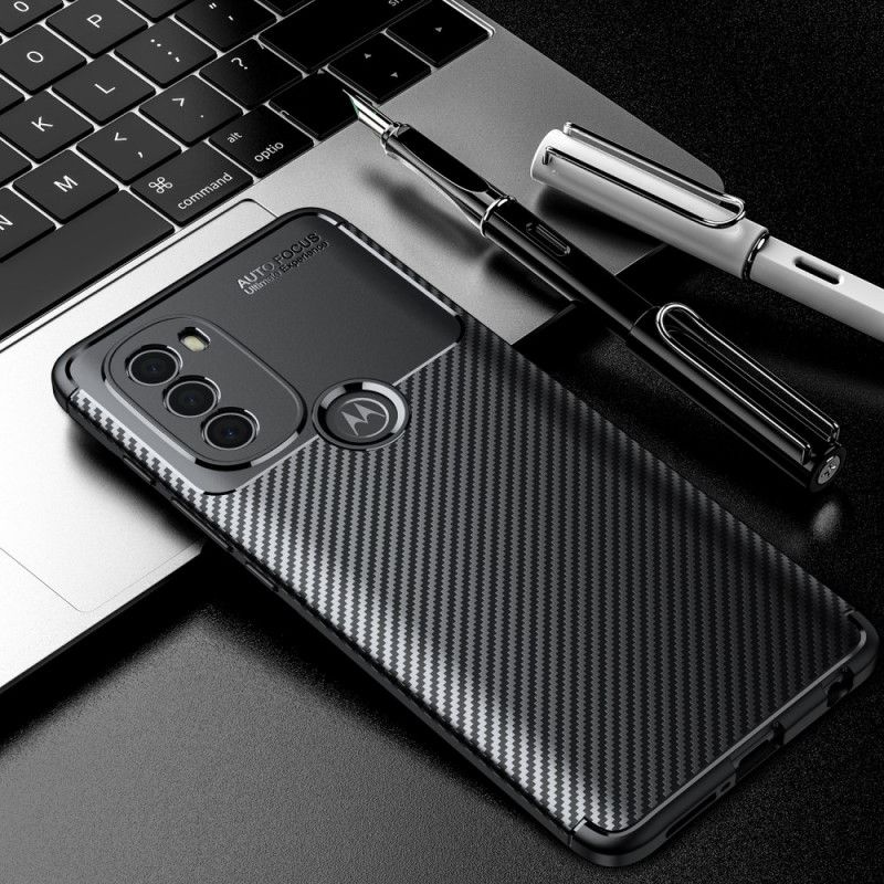 Mobilcover Moto G71 5G Kulfiberslange